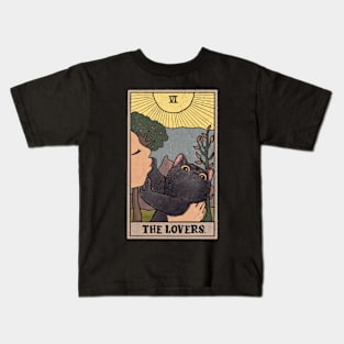 The lovers tarot deck - funny tarot cat Kids T-Shirt